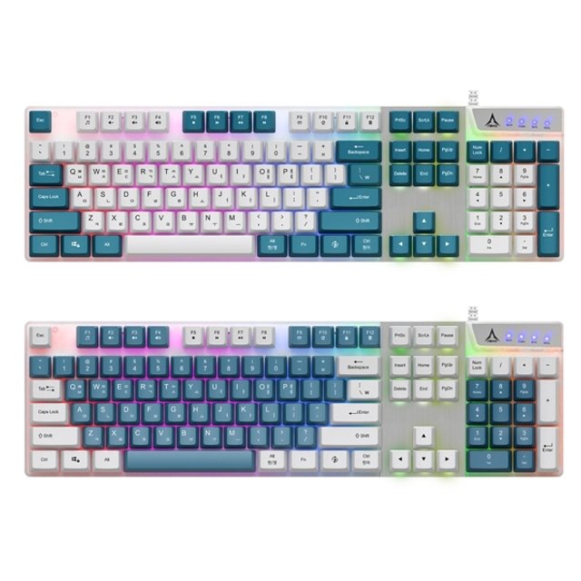 앱코 KM500 키보드 마우스 세트 (V1, 화이트)