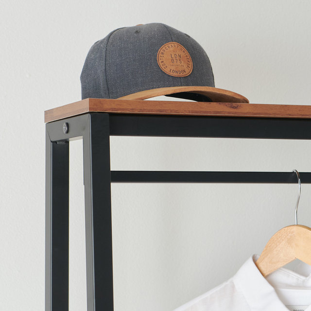 힐다 A형 철제 행거 600 4단 디바이더 서랍 강화유리 시스템행거