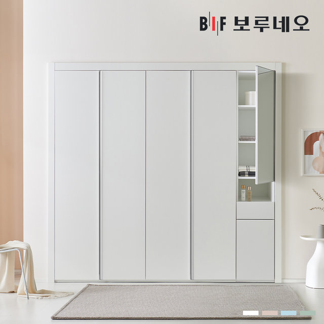 10cm 파스텔 여닫이 작은방 붙박이장 5자 6자 7자