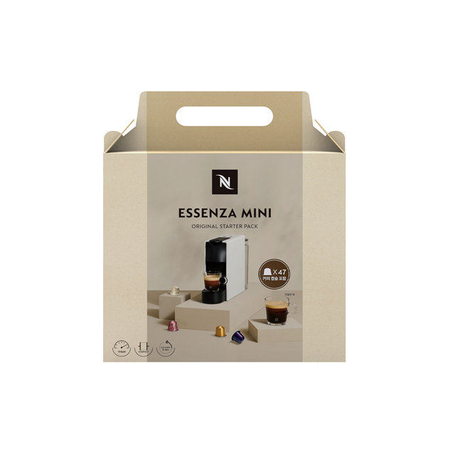 네스프레소 에센자 미니 스타터 팩 C30-KR-WH-CF [47개 캡슐증정 + 2만원바우처쿠폰 증정] 