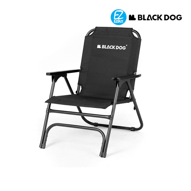 [해외직구] 블랙독 접이식 캠핑 싱글 체어 1.0 CBD2300JJ018 블랙 / 최대하중 120kg / 업그레이드형