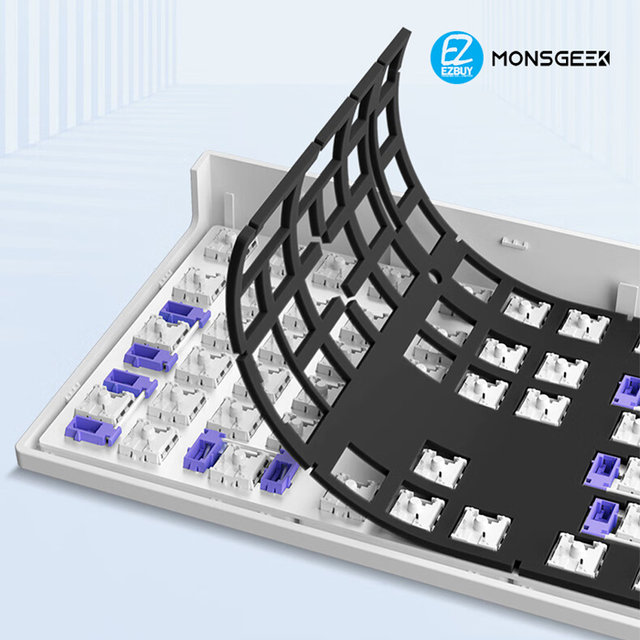[해외직구] MONSGEEK MG108W 몬스긱 핫스왑 기계식 키보드 커스텀 하우징 DIY 108키