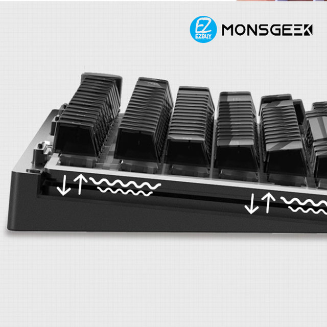 [해외직구] MONSGEEK M2 몬스긱 핫스왑 기계식 키보드 커스텀 하우징 DIY 키보드 키트 98키