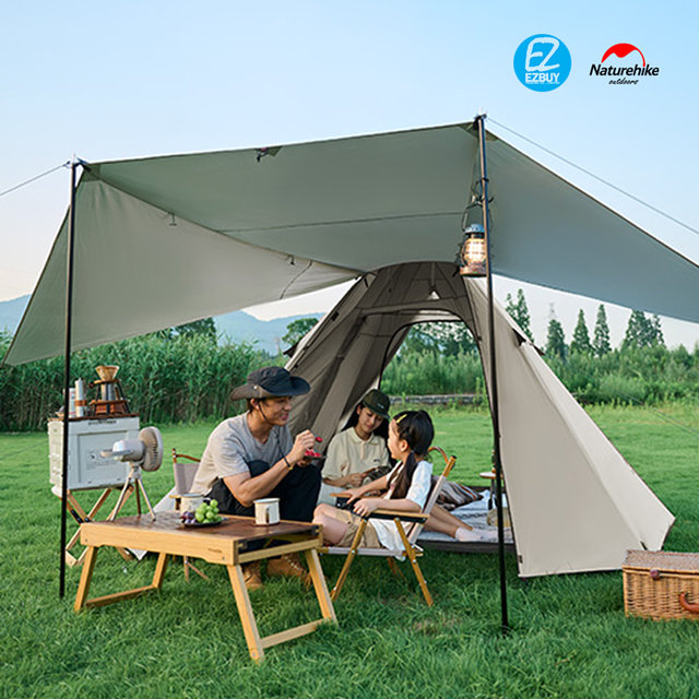 [해외직구] 네이처하이크 4면 피라미드 자동텐트 CNH22ZP010 사이드 그늘막 디자인 5편 통풍 간편한 설치 인디언 텐트