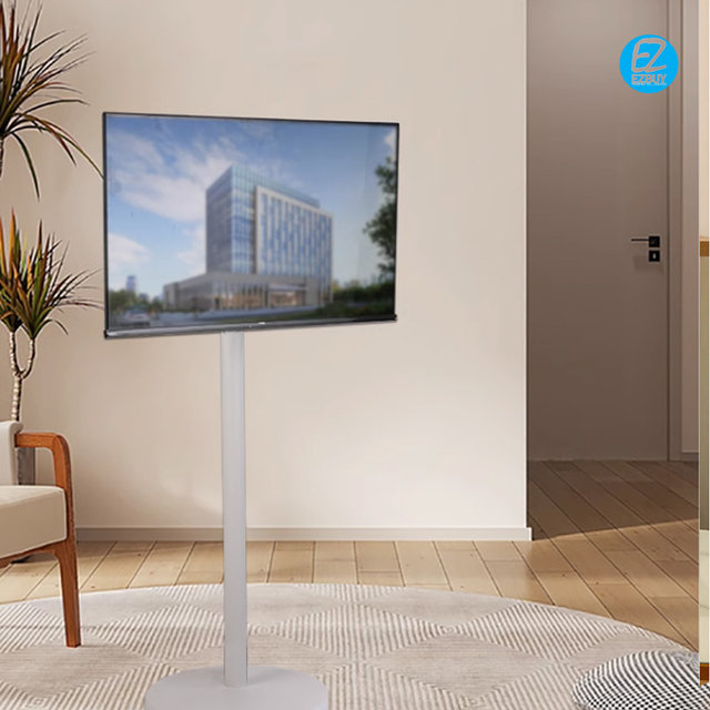 [해외직구] 360° 회전 TV 모니터 이동식 스탠드 이젤형 티비 거치대 24-32인치