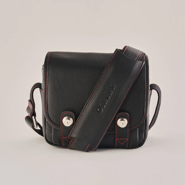 [가죽클리너 증정] [Oberwerth] Leica Q3 Casual Bag Black/Red Stitch 오버베르트 가방