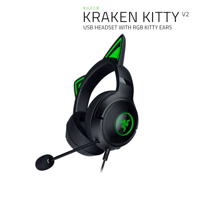 레이저코리아 크라켄 키티 V2 Razer Kraken Kitty V2 유선 헤드셋