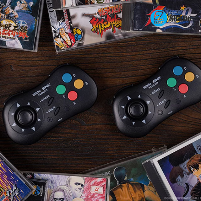 [해외직구] 8BitDo 네오지오 무선 컨트롤러 SNK 공식 라이센스 / SNK 콜라보 / 킹오파 컨트롤러 블랙