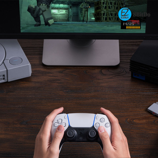 [해외직구] 8BitDo 플레이 스테이션 블투투스 리시버 PS1 PS2 윈도우 레트로 수신기