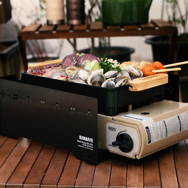 지라프 구이바다 부르스타 가스버너 캠핑용 탄컬러 M