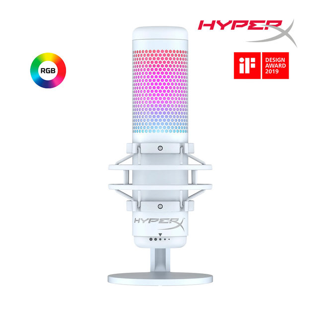하이퍼엑스 쿼드캐스트 S 화이트 Quadcast S RGB 게이밍 마이크