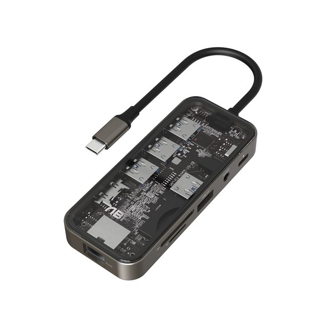 AMH USB C타입 강화유리 10in1 USB-C 멀티허브
