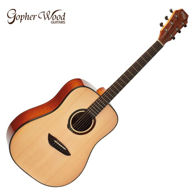 고퍼우드 어쿠스틱기타 드레드넛 유광 Gopherwood G101