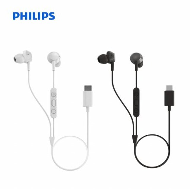 [정가:19,900원]서브용 C타입 이어폰 TAE5008 커널형 내장DAC 고음질 유선 이어폰[화이트/블랙]