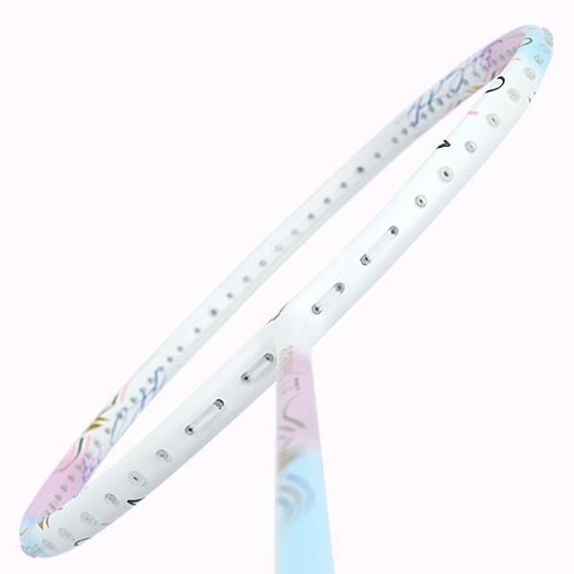 빅터 배드민턴라켓 아우라 스피드 77F 4U 라이트 핑크 블루