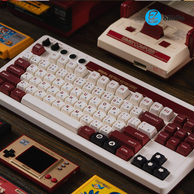 [해외직구] 8BITDO 레트로 기계식 키보드 유무선 핫스왑 87키