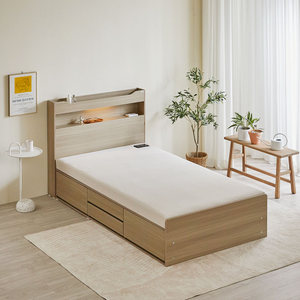 [비밀특가] 톤즈 황토볼 LED수납 흙침대 SS +보료