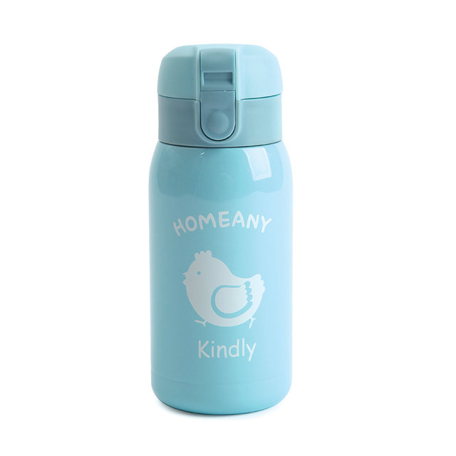 홈애니 원터치 보온보냉병 300ml 스카이블루