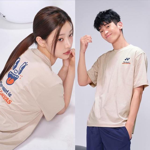 요넥스 남성 여성 오버핏 반팔 티셔츠 233TS032UBE