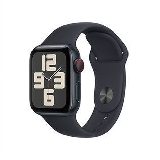 애플워치 SE 40mm, GPS + Cellular (미드나이트 알루미늄, 미드나이트 스포츠밴드, M/L) - [MRGA3KH/A]