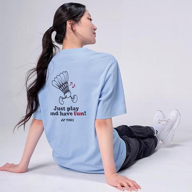 요넥스 남성 여성 오버핏 반팔 티셔츠 233TS038USB