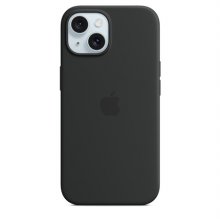 MacSafe형 아이폰15 실리콘케이스 블랙