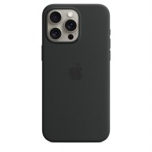 MacSafe형 아이폰15 프로맥스 실리콘케이스 블랙