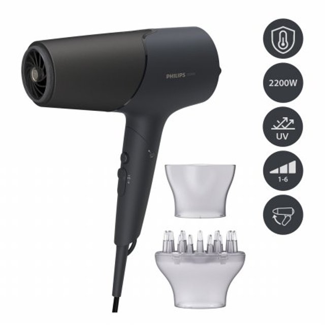 [박스개봉 - 변심반품]  써모 쉴드 드라이기 BHD-538 (과열방지센서, UV차단 미네랄 이온케어, 접이식 디자인)