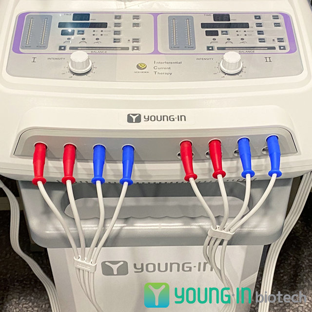 영인바이오텍 국내생산 2인용 저주파자극기 IN-2300 간섭파형 병원용 간섭파치료기