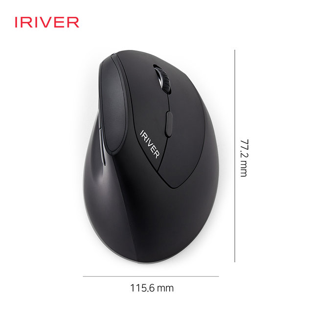 아이리버 EQwear-EV19 일반형 GentlemanGrip 무소음 무선 버티컬 마우스