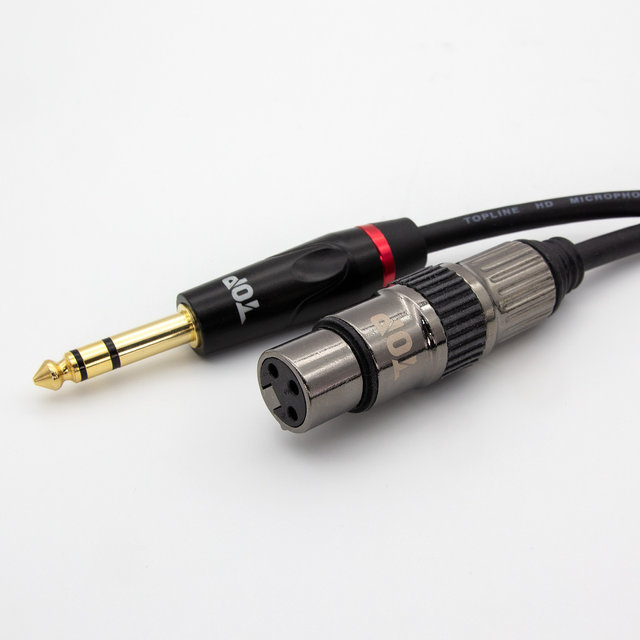 HDTOP 국산 제작 5.5 스테레오 TO XLR 암 케이블 0.5M HT-TP331