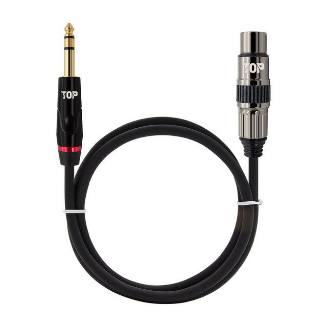HDTOP 국산 제작 5.5 스테레오 TO XLR 암 케이블 0.5M HT-TP331