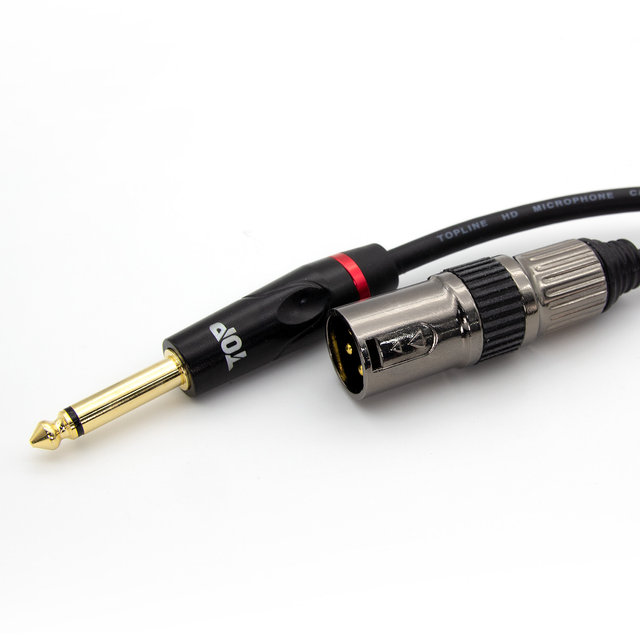 HDTOP 국산 제작 5.5 모노 TO XLR 수 케이블 3M HT-TP307