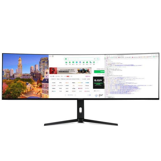 크로스오버 49DQHD9 IPS BLACK USB-C 듀얼QHD 슈퍼울트라와이드
