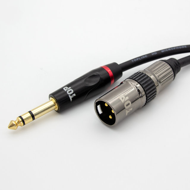 HDTOP 국산 제작 5.5 스테레오 TO XLR 수 케이블0.5M HT-TP345