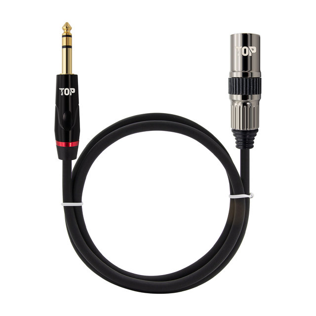 HDTOP 국산 제작 5.5 스테레오 TO XLR 수 케이블0.5M HT-TP345