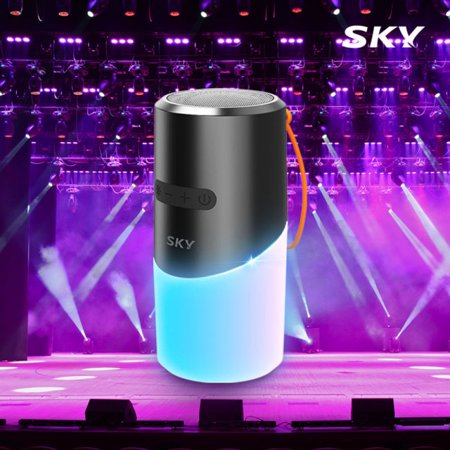 스카이 붐 N2 LED 미니 블루투스5.3 방수 무선 스피커 BN2