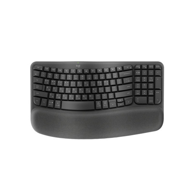 [정품]블루투스&무선 인체공학 사무용 에르고 키보드 WAVE KEYS ERGO[그래파이트]