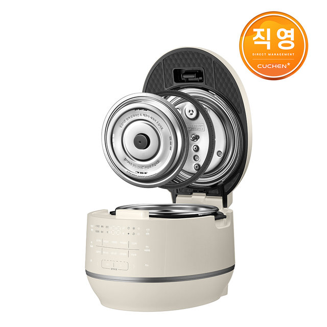 쿠첸 121플러스밥솥 6인용 올스테인레스 IH전기압력밥솥 아이보리 CRT-RPS0671I