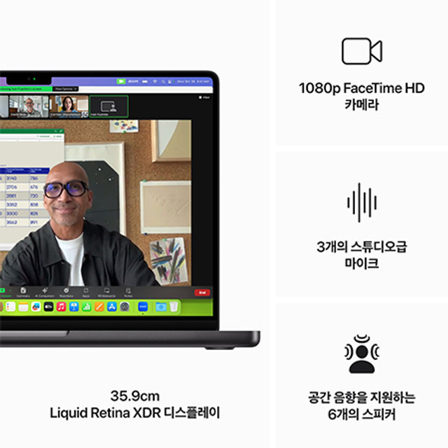 맥북프로 14 M3 Max, 14코어 CPU, 30코어 GPU, 36GB RAM, 1TB SSD - 스페이스 블랙 MRX53KH/A]