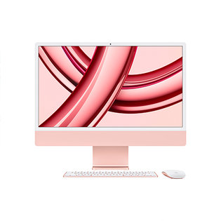 아이맥 24 M3, 8코어 CPU, 8코어 GPU, 256GB SSD - 핑크 [MQRD3KH/A]