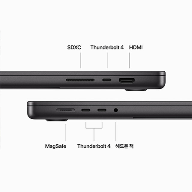 [장기할부] *맥북프로 M3 Pro칩 16형 41.0cm, 12코어 CPU, 18코어 GPU, 36GB RAM, 512GB SSD - 스페이스 블랙 [MRW23KH/A]