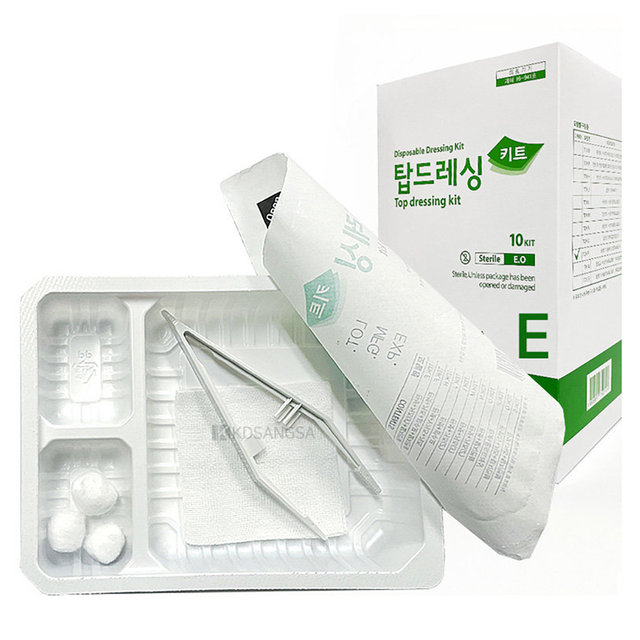메디탑 국산 멸균 의료기기 탑드레싱키트 E형 멸균제품 드레싱세트 10KIT_E형세트