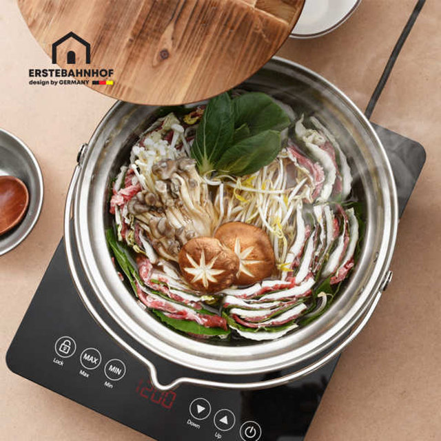 캠핑 인덕션겸용 스텐 전골냄비 26cm 나베 오뎅탕 샤브샤브냄비