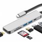 보스위즈 6in1 USB C타입 멀티 허브 HDMI 4K 멀티포트 노트북 BOS-H700