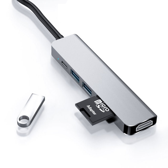 6in1 USB C타입 멀티 허브 HDMI 4K 멀티포트 노트북 BOS-H700