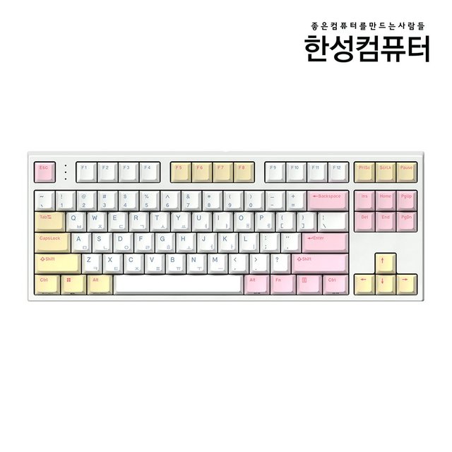 GK777SE OfficeMaster 저소음 윤활 기계식 키보드 토독 블루베리 스무디 (호크 40g_저소음)