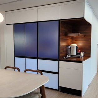 (옵션) 냉장고장 옵션, 홈바 및 홈바조명