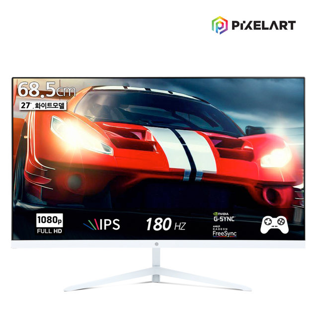 픽셀아트 PIXELART PA2718W 27형 180Hz 화이트 모니터 무결점