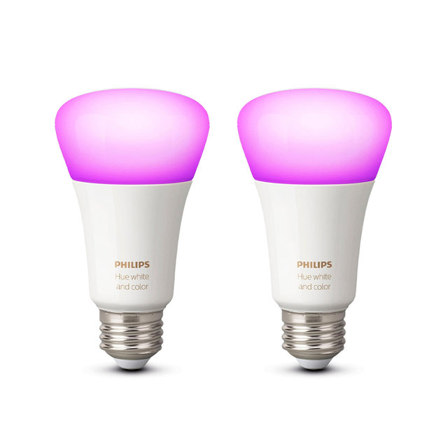 필립스 휴 화이트&컬러 앰비언스 800루멘 스마트 전구 2팩